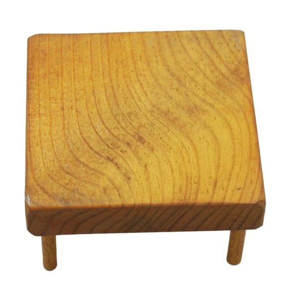 Vintage Kitty Cat Coasters In Wood Holder Porcelain Tiles Signed MG Set of 4 Hom - Picture 10 of 10